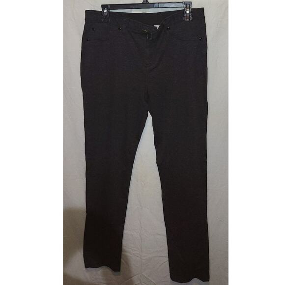 Chico’s Women’s Black Stretch Jeggings Pants Size 1 Medium / 8-10 - Picture 1 of 4